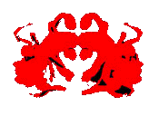 decorative rorschach graphic